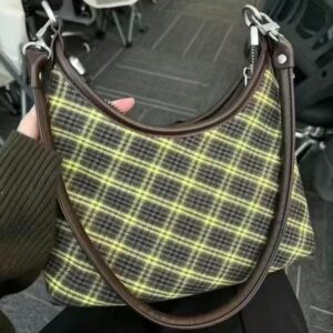 Square-patterned underarm bag