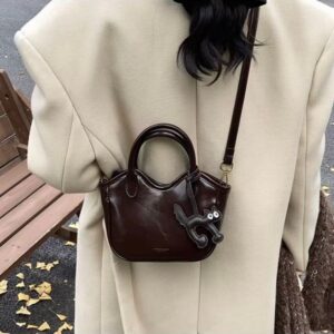 Cross-body bucket bag