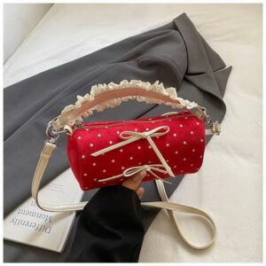 Dotty round cylinder bag