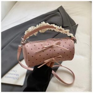 Dotty round cylinder bag