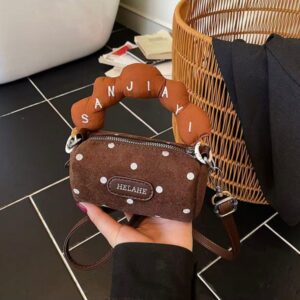 Dot pattern autumn and winter multi-functional bag