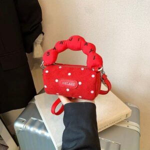 Dot pattern autumn and winter multi-functional bag